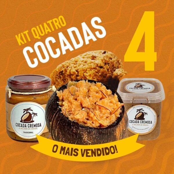 00011.jpg Kit com 4 Cocadas Cremosas (O Mais Pedido, IMPERDÍVEL) - Imagem 1